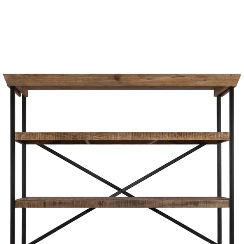 Rustika Rowe -  Sideboard with Shelves Solid Mango Wood 120x35x200 cm